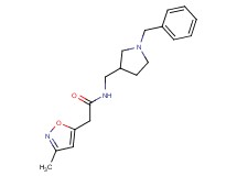 N-[(1-benzylpyrrolidin-3-yl)methyl]-2-(3-methylisoxazol-5-yl)acetamide