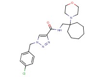 1-(4-chlorobenzyl)-N-{[1-(4-morpholinyl)cycloheptyl]methyl}-1H-1,2,3-triazole-4-carboxamide