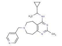 N-(1-cyclopropylethyl)-2-methyl-7-(pyridin-4-ylmethyl)-6,7,8,9-tetrahydro-5H-pyrimido[4,5-d]azepin-4-amine