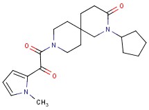 2-cyclopentyl-9-[(1-methyl-1H-pyrrol-2-yl)(oxo)acetyl]-2,9-diazaspiro[5.5]undecan-3-one