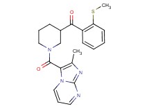 {1-[(2-methylimidazo[1,2-a]pyrimidin-3-yl)carbonyl]-3-piperidinyl}[2-(methylthio)phenyl]methanone