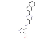 {rel-(3R,4R)-4-[({[2-(2-naphthyl)-5-pyrimidinyl]methyl}amino)methyl]-3-pyrrolidinyl}methanol dihydrochloride