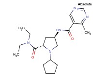 N-{(3R,5S)-1-cyclopentyl-5-[(diethylamino)carbonyl]pyrrolidin-3-yl}-4-methylpyrimidine-5-carboxamide