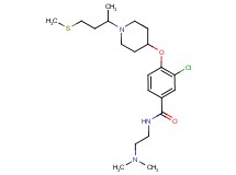 3-chloro-N-[2-(dimethylamino)ethyl]-4-({1-[1-methyl-3-(methylthio)propyl]-4-piperidinyl}oxy)benzamide