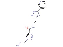 1-(2-aminoethyl)-N-[2-(3-pyridin-3-yl-1H-1,2,4-triazol-5-yl)ethyl]-1H-1,2,3-triazole-4-carboxamide