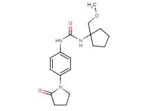 N-[1-(methoxymethyl)cyclopentyl]-N'-[4-(2-oxopyrrolidin-1-yl)phenyl]urea