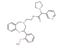 N-{2-[2-(2-methoxyphenyl)-2,3-dihydro-1,4-benzoxazepin-4(5H)-yl]ethyl}-2-(3-pyridinyl)-2-(1-pyrrolidinyl)acetamide