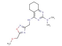 N~4~-{[5-(methoxymethyl)-1,2,4-oxadiazol-3-yl]methyl}-N~2~,N~2~-dimethyl-5,6,7,8-tetrahydroquinazoline-2,4-diamine