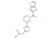 5-{[3-(3-isobutyl-1,2,4-oxadiazol-5-yl)piperidin-1-yl]carbonyl}-4H-thieno[3,2-b]pyrrole