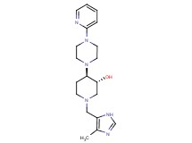 (3R*,4R*)-1-[(4-methyl-1H-imidazol-5-yl)methyl]-4-[4-(2-pyridinyl)-1-piperazinyl]-3-piperidinol