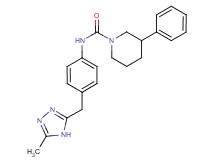 N-{4-[(5-methyl-4H-1,2,4-triazol-3-yl)methyl]phenyl}-3-phenylpiperidine-1-carboxamide