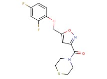 4-({5-[(2,4-difluorophenoxy)methyl]-3-isoxazolyl}carbonyl)thiomorpholine