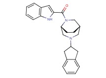 (1S*,5R*)-3-(2,3-dihydro-1H-inden-2-yl)-6-(1H-indol-2-ylcarbonyl)-3,6-diazabicyclo[3.2.2]nonane