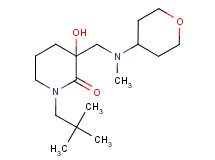 1-(2,2-dimethylpropyl)-3-hydroxy-3-{[methyl(tetrahydro-2H-pyran-4-yl)amino]methyl}-2-piperidinone