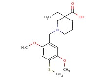1-[2,5-dimethoxy-4-(methylthio)benzyl]-3-ethylpiperidine-3-carboxylic acid