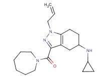 1-allyl-3-(1-azepanylcarbonyl)-N-cyclopropyl-4,5,6,7-tetrahydro-1H-indazol-5-amine