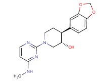 (3S*,4S*)-4-(1,3-benzodioxol-5-yl)-1-[4-(methylamino)pyrimidin-2-yl]piperidin-3-ol