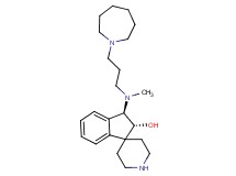 (2R*,3R*)-3-[[3-(1-azepanyl)propyl](methyl)amino]-2,3-dihydrospiro[indene-1,4'-piperidin]-2-ol