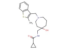 N-({4-hydroxy-1-[(2-methyl-1-benzothien-3-yl)methyl]-4-azepanyl}methyl)cyclopropanecarboxamide