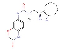 N-(1,4,5,6,7,8-hexahydrocyclohepta[c]pyrazol-3-ylmethyl)-N-methyl-N'-(3-oxo-3,4-dihydro-2H-1,4-benzoxazin-7-yl)urea