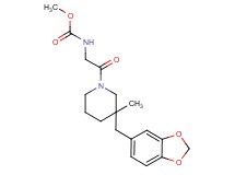methyl {2-[3-(1,3-benzodioxol-5-ylmethyl)-3-methylpiperidin-1-yl]-2-oxoethyl}carbamate