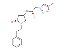 3-(2-oxo-2-{[5-oxo-1-(2-phenylethyl)-3-pyrrolidinyl]amino}ethyl)-1,2,3-oxadiazol-3-ium-5-olate