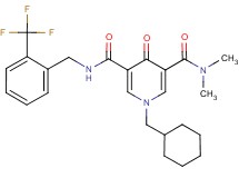 1-(cyclohexylmethyl)-N,N-dimethyl-4-oxo-N'-[2-(trifluoromethyl)benzyl]-1,4-dihydro-3,5-pyridinedicarboxamide