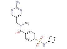 N-[(2-amino-5-pyrimidinyl)methyl]-4-[(cyclobutylamino)sulfonyl]-N-methylbenzamide