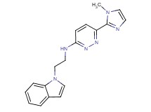 N-[2-(1H-indol-1-yl)ethyl]-6-(1-methyl-1H-imidazol-2-yl)pyridazin-3-amine