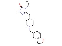5-{[1-(1-benzofuran-5-ylmethyl)-4-piperidinyl]methyl}-4-ethyl-2,4-dihydro-3H-1,2,4-triazol-3-one