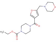 ethyl 4-[5-(morpholin-4-ylmethyl)-3-furoyl]piperazine-1-carboxylate