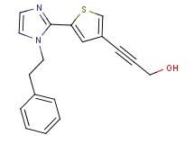 3-{5-[1-(2-phenylethyl)-1H-imidazol-2-yl]-3-thienyl}prop-2-yn-1-ol