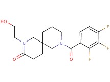 2-(2-hydroxyethyl)-8-(2,3,4-trifluorobenzoyl)-2,8-diazaspiro[5.5]undecan-3-one