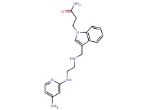 3-{3-[({2-[(4-methylpyridin-2-yl)amino]ethyl}amino)methyl]-1H-indol-1-yl}propanamide