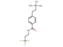 4-(3-hydroxy-3-methylbutyl)-N-(3,3,3-trifluoropropyl)benzamide