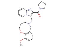 10-methoxy-5-{[2-(1-pyrrolidinylcarbonyl)imidazo[1,2-a]pyridin-3-yl]methyl}-3,4,5,6-tetrahydro-2H-1,5-benzoxazocine