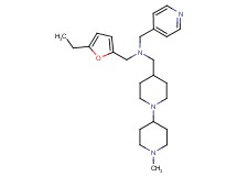 1-(5-ethyl-2-furyl)-N-[(1'-methyl-1,4'-bipiperidin-4-yl)methyl]-N-(4-pyridinylmethyl)methanamine