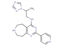 2-(4-pyridinyl)-N-[2-(1H-1,2,4-triazol-1-yl)propyl]-6,7,8,9-tetrahydro-5H-pyrimido[4,5-d]azepin-4-amine hydrochloride