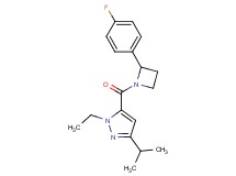 1-ethyl-5-{[2-(4-fluorophenyl)azetidin-1-yl]carbonyl}-3-isopropyl-1H-pyrazole