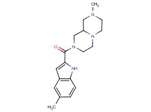 2-methyl-8-[(5-methyl-1H-indol-2-yl)carbonyl]octahydro-2H-pyrazino[1,2-a]pyrazine