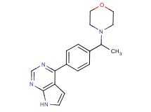 4-[4-(1-morpholin-4-ylethyl)phenyl]-7H-pyrrolo[2,3-d]pyrimidine