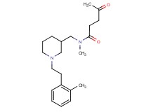 N-methyl-N-({1-[2-(2-methylphenyl)ethyl]-3-piperidinyl}methyl)-4-oxopentanamide