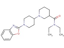 1'-(1,3-benzoxazol-2-yl)-N,N-diethyl-1,4'-bipiperidine-3-carboxamide
