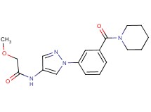 2-methoxy-N-{1-[3-(1-piperidinylcarbonyl)phenyl]-1H-pyrazol-4-yl}acetamide
