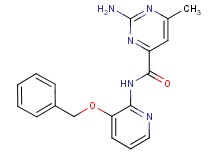 2-amino-N-[3-(benzyloxy)-2-pyridinyl]-6-methyl-4-pyrimidinecarboxamide