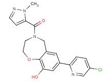 7-(5-chloropyridin-2-yl)-4-[(1-methyl-1H-pyrazol-5-yl)carbonyl]-2,3,4,5-tetrahydro-1,4-benzoxazepin-9-ol