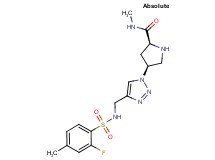 (4S)-4-[4-({[(2-fluoro-4-methylphenyl)sulfonyl]amino}methyl)-1H-1,2,3-triazol-1-yl]-N-methyl-L-prolinamide hydrochloride