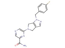 6-[1-(4-fluorobenzyl)-4,6-dihydropyrrolo[3,4-c]pyrazol-5(1H)-yl]pyrazine-2-carboxamide