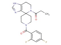1'-(2,4-difluorobenzoyl)-5-propionyl-1,5,6,7-tetrahydrospiro[imidazo[4,5-c]pyridine-4,4'-piperidine]