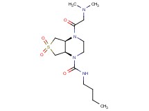 (4aS*,7aR*)-N-butyl-4-(N,N-dimethylglycyl)hexahydrothieno[3,4-b]pyrazine-1(2H)-carboxamide 6,6-dioxide